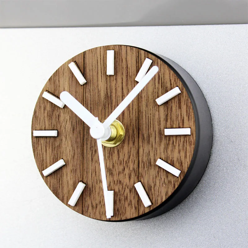 Simple Wooden Fridge Magnet Clock Creative Magnetic Stickers Round Wooden Clock Message Holder Kitchen Refrigerator Decor
Simple Wooden Fridge Magnet Clock Creative Magnetic Stickers Round Wooden Clock Message Holder Kitchen Refrigerator Decor