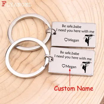 Custom Name Jewelry Engraved Be safe babe I need you here with me Keychain Jewelry For Friends Couples Gift Stainless Keyring
Custom Name Jewelry Engraved Be safe babe I need you here with me Keychain Jewelry For Friends Couples Gift Stainless Keyring
