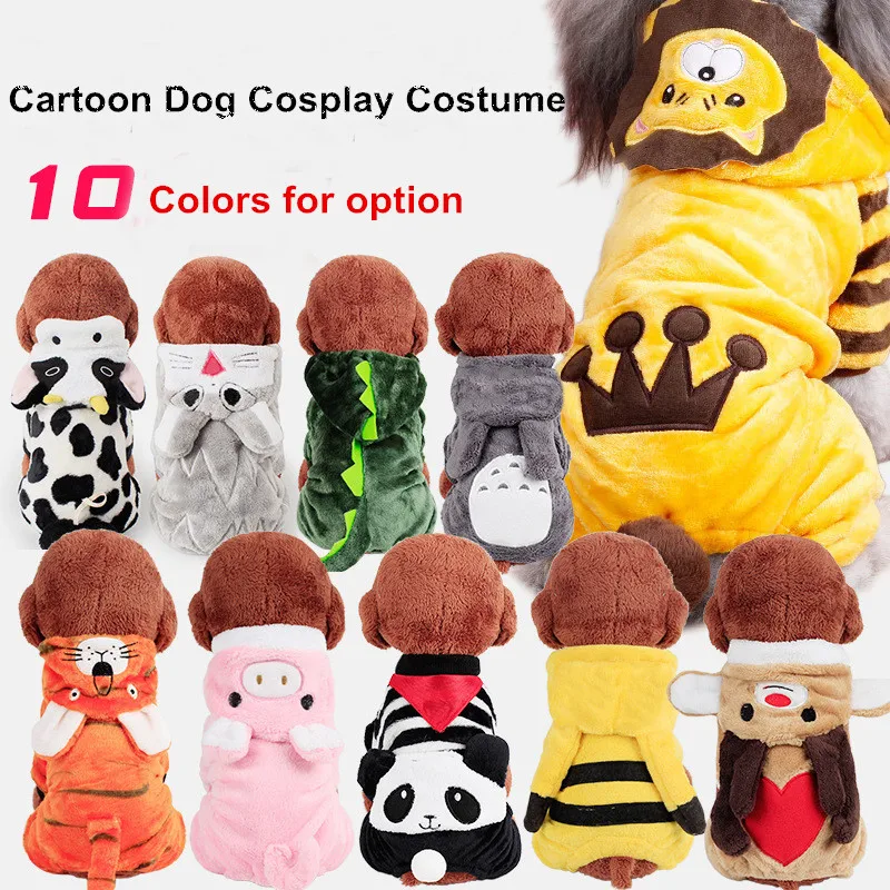 Cartoon Animal Small Dog Coat Jacket Cat Costume Warm Fleece Pet Dog Clothes Cosplay Hoodies Chihuahua Yorkshire Terrier Apparel
Cartoon Animal Small Dog Coat Jacket Cat Costume Warm Fleece Pet Dog Clothes Cosplay Hoodies Chihuahua Yorkshire Terrier Apparel