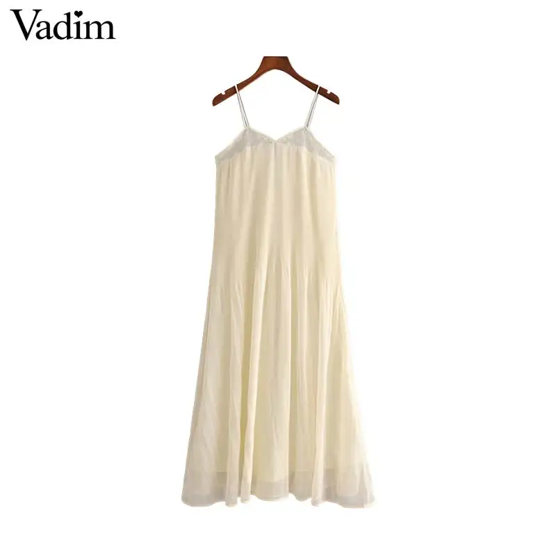 Vadim women sweet solid maxi dresses sleeveless embroidery female casual elegant pleated dresses ankle length vestido QC520
Vadim women sweet solid maxi dresses sleeveless embroidery female casual elegant pleated dresses ankle length vestido QC520