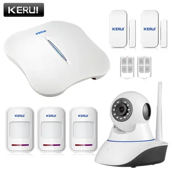 KERUI W1 WiFi Wireless PTSN Voice Home Burglar Security Alarm system IOS Android APP control with IP Camera Smart socket
KERUI W1 WiFi Wireless PTSN Voice Home Burglar Security Alarm system IOS Android APP control with IP Camera Smart socket