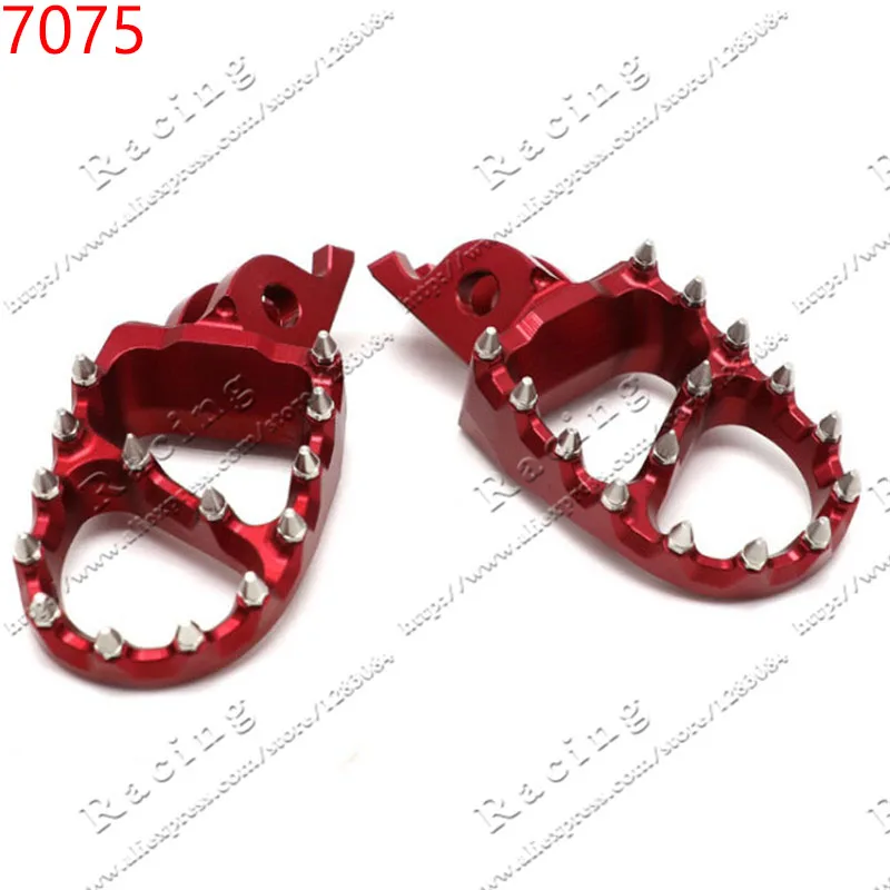 

7075 Foot Peg Rest Pedal For CR CRF CR125 CR250 CRF150R CRF450R CRF250R CRF450X Dirt Bike Motocross Enduro Super moto