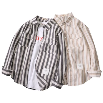 Fashion Casual Korean Long Sleeve Shirt Male Japanese Shirt Mencouple Vertical Striped Shirts for Men Cotton Youth Black Fit R6 
Fashion Casual Korean Long Sleeve Shirt Male Japanese Shirt Mencouple Vertical Striped Shirts for Men Cotton Youth Black Fit R6
