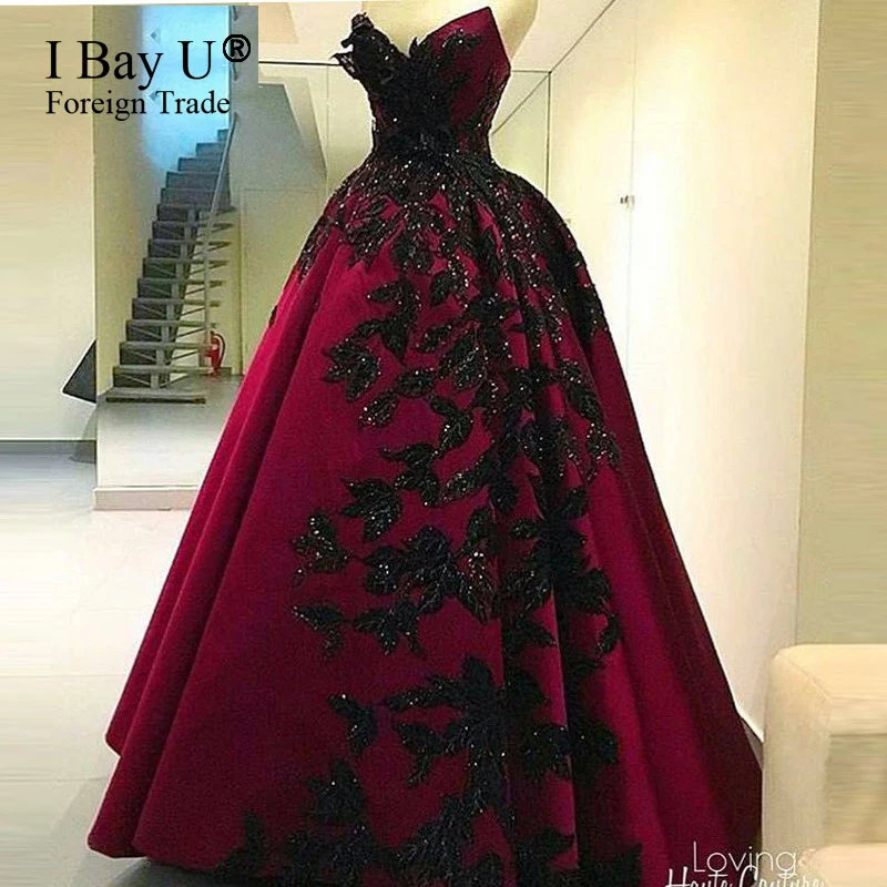 Burgundy Evening Prom Dresses 2017 New Arrival Luxury Black Appliques Vintage Arabic Engagement Gowns Vestidos De Fiesta Aramex
Burgundy Evening Prom Dresses 2017 New Arrival Luxury Black Appliques Vintage Arabic Engagement Gowns Vestidos De Fiesta Aramex