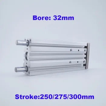 GOGO ATC Bore 32mm stroke 250/275/300mm compact guide cylinder MGPM Slide bearing/MGPL Ball bushing smc type pneumatic actuators
GOGO ATC Bore 32mm stroke 250/275/300mm compact guide cylinder MGPM Slide bearing/MGPL Ball bushing smc type pneumatic actuators