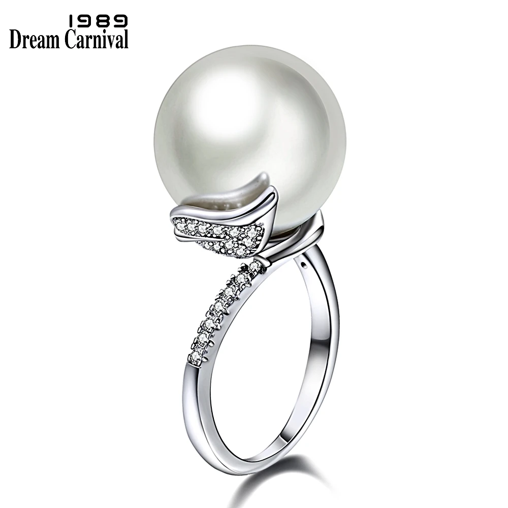 DreamCarnival 1989 New Romantic Big Polish Synthetic Pearl Simple Style Rhodium & Rose Gold Color Bijoux Rings for Women WA11492
DreamCarnival 1989 New Romantic Big Polish Synthetic Pearl Simple Style Rhodium & Rose Gold Color Bijoux Rings for Women WA11492