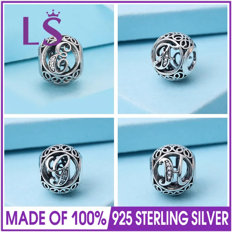 LS Authentic 100% 925 Sterling Silver Vintage E-H Charms Fits Bracelet Original Sterling Silver Jewelry For Women Gifts
LS Authentic 100% 925 Sterling Silver Vintage E-H Charms Fits Bracelet Original Sterling Silver Jewelry For Women Gifts