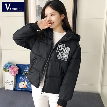 Vangull Thick Women Parkas 2019 Casual Hooded Loose Applique Down Jacket Female Warm Cotton Padded Winter Coat Outwear Oversize
Vangull Thick Women Parkas 2019 Casual Hooded Loose Applique Down Jacket Female Warm Cotton Padded Winter Coat Outwear Oversize