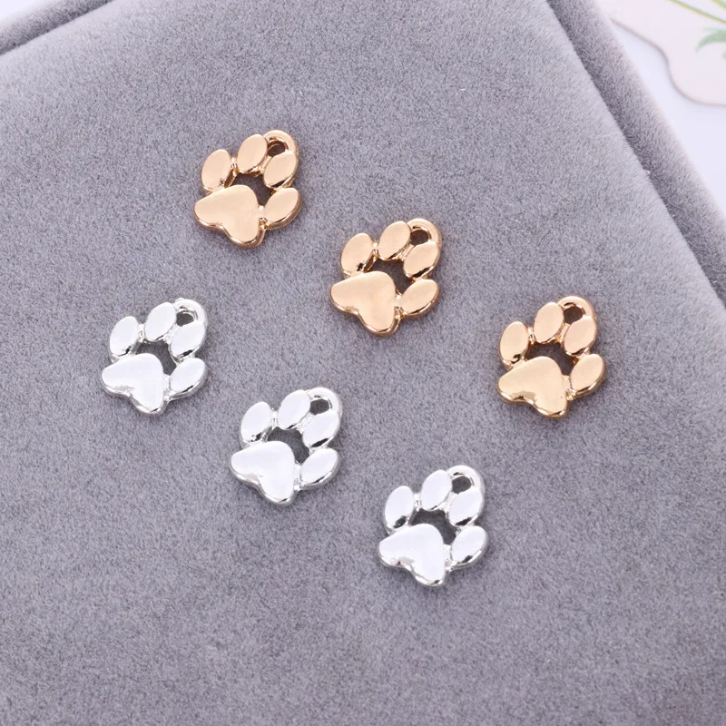 9*11mm Small Hollow Cute Paw Pendant Footprints Charms Metal Gold Silver Gorgeous Alloy Accessories For Women Jewelry 10PCS
9*11mm Small Hollow Cute Paw Pendant Footprints Charms Metal Gold Silver Gorgeous Alloy Accessories For Women Jewelry 10PCS