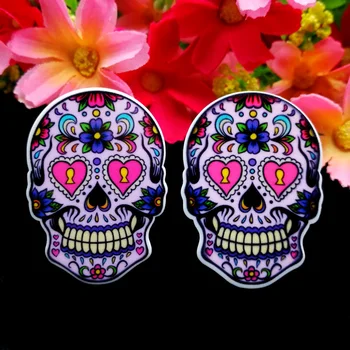 40pcs/Lot 37x27mm Mexican Sugar Skull Planar Resin Flatback Skull Flat Back DIY Hair Bows Brooch Phone Case Handmade Materials
40pcs/Lot 37x27mm Mexican Sugar Skull Planar Resin Flatback Skull Flat Back DIY Hair Bows Brooch Phone Case Handmade Materials