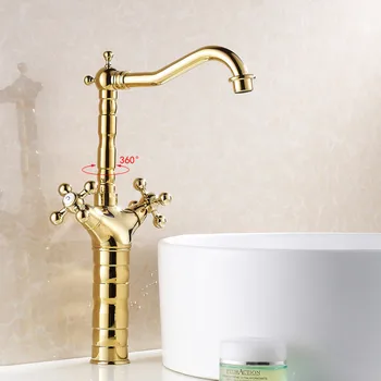 Christmas Gold Luxury Ti-PVD Brass Swivel Tall Bathroom Vanity Sink / Basin Torneira Cozinha Faucets Mixers Taps (UP-6712K)
Christmas Gold Luxury Ti-PVD Brass Swivel Tall Bathroom Vanity Sink / Basin Torneira Cozinha Faucets Mixers Taps (UP-6712K)
