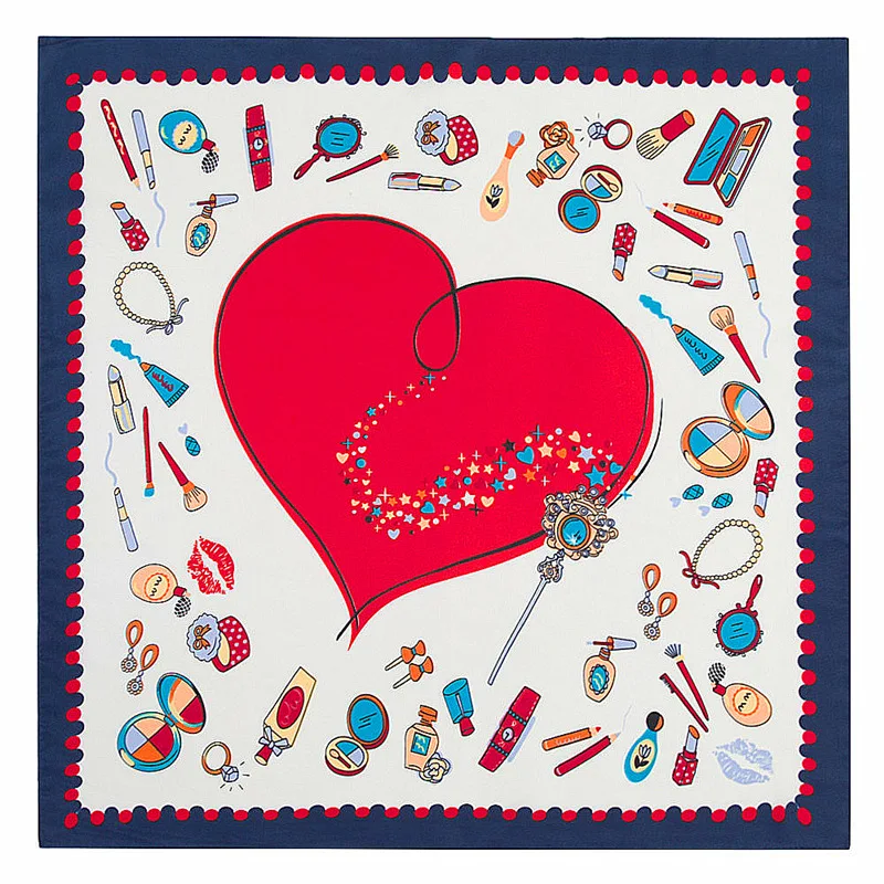 60x60cm National Style 100% Silk Scarf Women Twill silk Love fashion accessories NeckerChief Bandana Small Square Scarf
60x60cm National Style 100% Silk Scarf Women Twill silk Love fashion accessories NeckerChief Bandana Small Square Scarf