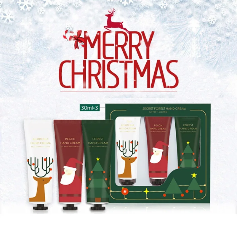 3Pcs Christmas Hand Cream Set Moisturizing Nourishing Skin Whitening Anti-chapping Hand Care Cream Hot
3Pcs Christmas Hand Cream Set Moisturizing Nourishing Skin Whitening Anti-chapping Hand Care Cream Hot