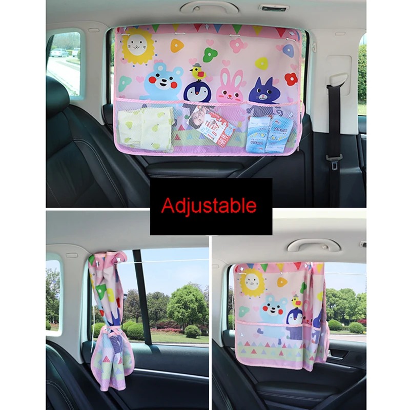Cartoon Universal Car Side Window Sunshade Curtain Summer Blocking Adjustable Baby Children Sun Shade Solar With Storage Net
Cartoon Universal Car Side Window Sunshade Curtain Summer Blocking Adjustable Baby Children Sun Shade Solar With Storage Net