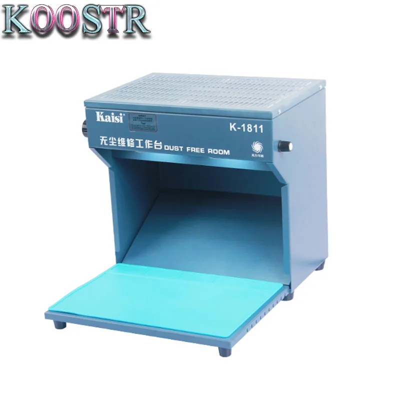 Kaisi K-1811 Mini Dust Free Room Work Table Phone LCD Repair Machine Cleaning Room with Mat Tools 220V
Kaisi K-1811 Mini Dust Free Room Work Table Phone LCD Repair Machine Cleaning Room with Mat Tools 220V
