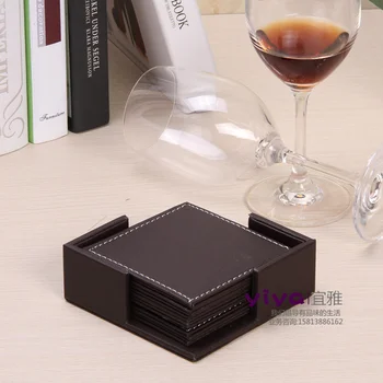 LOT!4'' set 7 square PU leateher coffee tea cup pad cup mat coaster placemat brown
LOT!4'' set 7 square PU leateher coffee tea cup pad cup mat coaster placemat brown