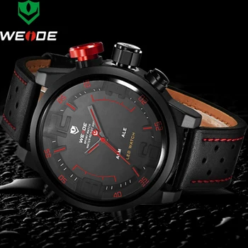 2018 New Weide Men Sport Watches LED Digital Business Quartz Clock Waterproof Casual Mens Watches Leather Military Wrist watch
2018 New Weide Men Sport Watches LED Digital Business Quartz Clock Waterproof Casual Mens Watches Leather Military Wrist watch