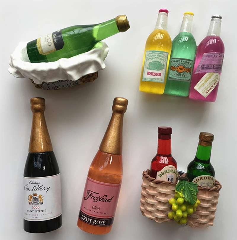 Handmade Painted Red Wine Champagne 3D Fridge Magnets Tourism Souvenirs Refrigerator Magnetic Stickers Home Decoration
Handmade Painted Red Wine Champagne 3D Fridge Magnets Tourism Souvenirs Refrigerator Magnetic Stickers Home Decoration