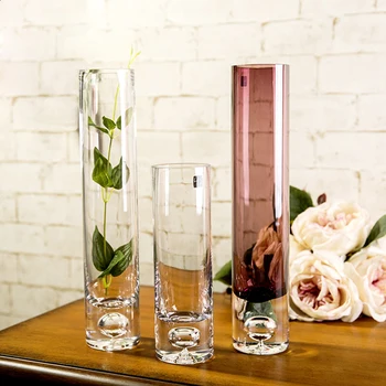 NewBottle bottom bubble straight Transparent glass vase hydroponic flower implement crystal vase home decor Tabletop Vase
NewBottle bottom bubble straight Transparent glass vase hydroponic flower implement crystal vase home decor Tabletop Vase