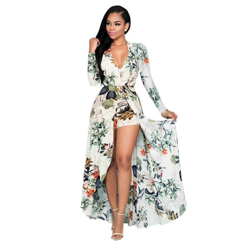 Sexy Chiffon Beach Playsuits With Long Skirts Long Sleeve Bohemian Jumpsuits Female Linen Boho Floral Print Jumpsuit Rompers
Sexy Chiffon Beach Playsuits With Long Skirts Long Sleeve Bohemian Jumpsuits Female Linen Boho Floral Print Jumpsuit Rompers
