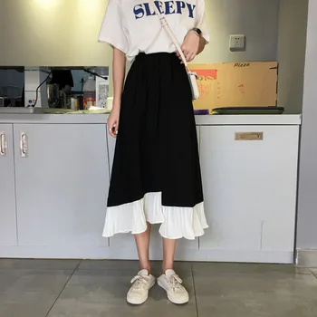 Summer Maxi Skirt Women Elastic High Wiast Ruffles Irregular Patchwork Chiffon Skirts New Fashions Casual A-line Long Skirt
Summer Maxi Skirt Women Elastic High Wiast Ruffles Irregular Patchwork Chiffon Skirts New Fashions Casual A-line Long Skirt