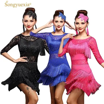 Lady Latin dance dress Women Competition Dress half-sleeve Tassel Milk Silk Fantasia Masculina Para Adulto Robe Salsa Adulte
Lady Latin dance dress Women Competition Dress half-sleeve Tassel Milk Silk Fantasia Masculina Para Adulto Robe Salsa Adulte