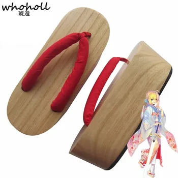Japanese Clogs Women Fate/stay Night Saber Geisha Kimono Slippers cosplay costumes Wooden Geta Flip-flops Thick Bottom Boat geta
Japanese Clogs Women Fate/stay Night Saber Geisha Kimono Slippers cosplay costumes Wooden Geta Flip-flops Thick Bottom Boat geta