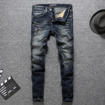 2019 Newly Designer Men Jeans Blue Color Straight Fit 100% Cotton Buttons Long Pants Top Quality Balplein Brand Ripped Jeans Men
2019 Newly Designer Men Jeans Blue Color Straight Fit 100% Cotton Buttons Long Pants Top Quality Balplein Brand Ripped Jeans Men