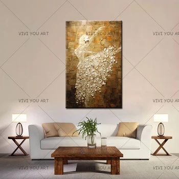 Abstract Oil painting 100% Handpainted High Quality Frameless New Oil Painting Single Ballet Dance Paint Unique Gift Home Decor
Abstract Oil painting 100% Handpainted High Quality Frameless New Oil Painting Single Ballet Dance Paint Unique Gift Home Decor