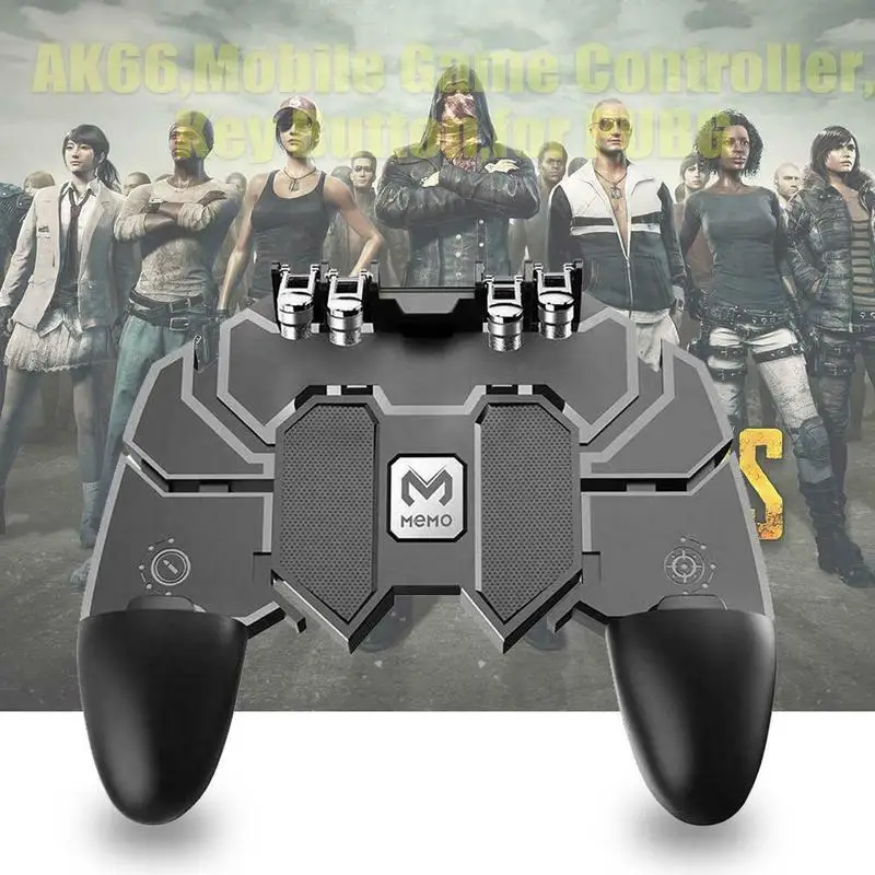 New Original AK66 Six Finger All-in-One PUBG Mobile Game Controller Free Fire Key Button Joystick Gamepad L1 R1 PUBG Trigger
New Original AK66 Six Finger All-in-One PUBG Mobile Game Controller Free Fire Key Button Joystick Gamepad L1 R1 PUBG Trigger