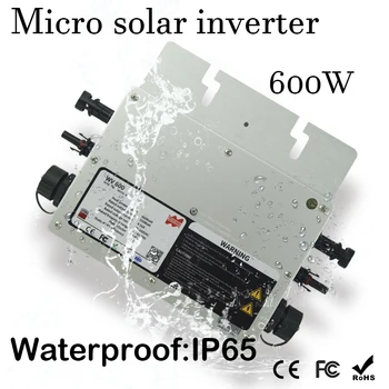 Waterproof 600W Micro Solar Grid Tie Inverter DC 22-50V Wide Input to 80-160VAC or 180-260VAC, 50hz/60hz Auto Match
Waterproof 600W Micro Solar Grid Tie Inverter DC 22-50V Wide Input to 80-160VAC or 180-260VAC, 50hz/60hz Auto Match