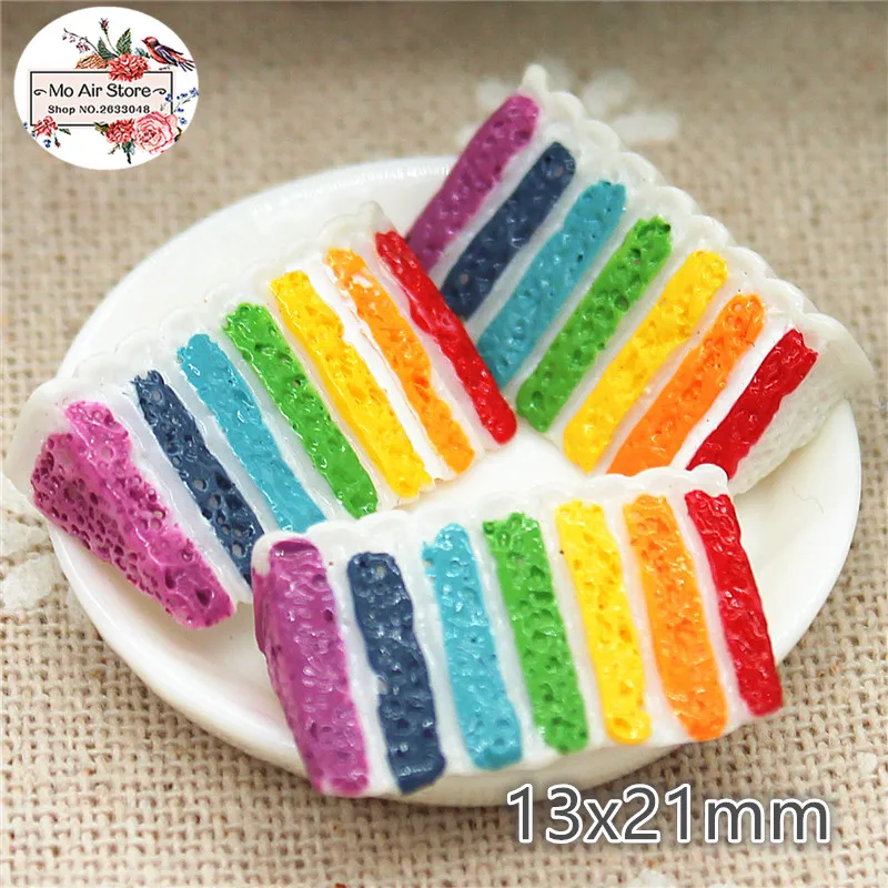 Rainbow cake 10PCS 13x21mm resin Flatback Cabochon Miniature Food Art Supply Decoration Charm Craft
Rainbow cake 10PCS 13x21mm resin Flatback Cabochon Miniature Food Art Supply Decoration Charm Craft