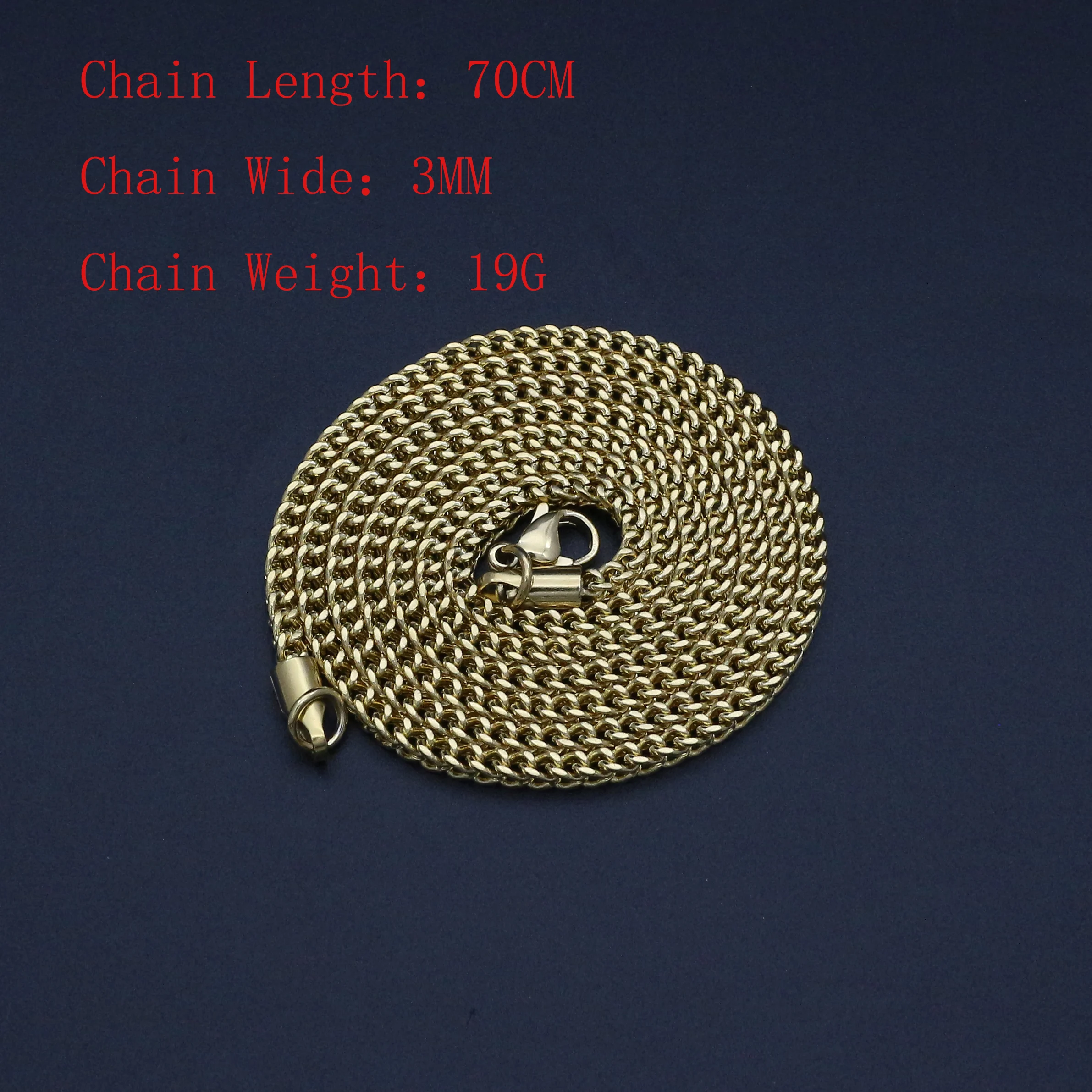 JSBAO Mens Necklace 70CM Chain Stainless Steel Gold Link Chain Necklace For Women Fashion Jewelry
JSBAO Mens Necklace 70CM Chain Stainless Steel Gold Link Chain Necklace For Women Fashion Jewelry