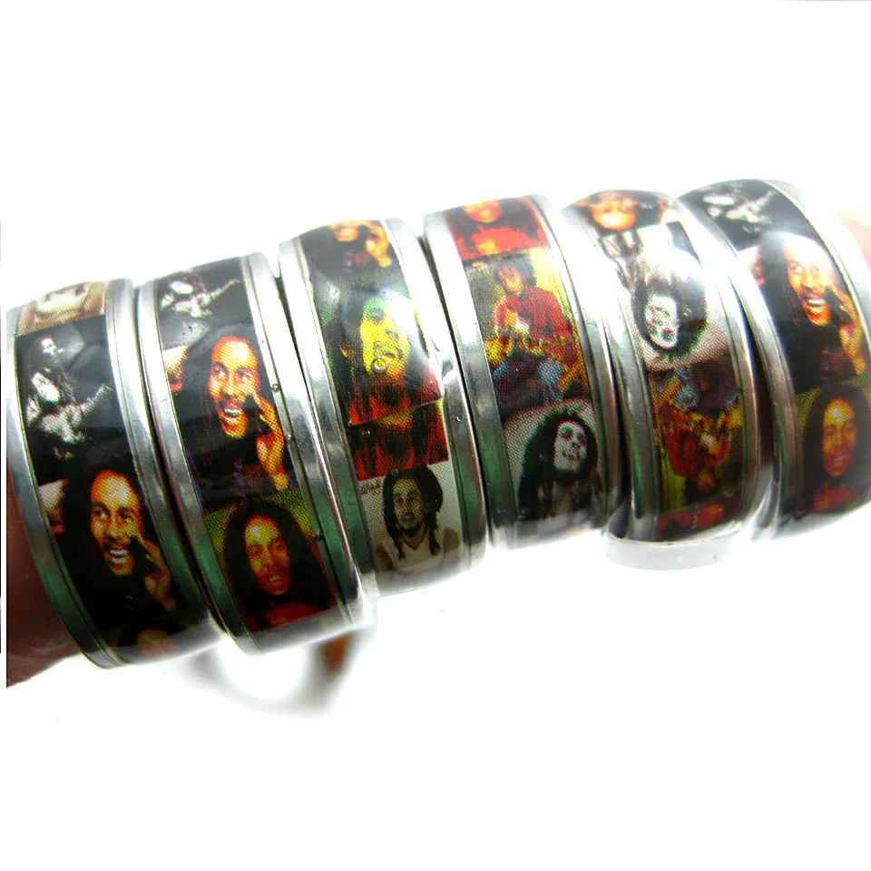 MIXMAX wholesale bulk lots 100pcs Bob Marley rings Jamaica Reggae rasta stainless steel band Jewelry for men and women
MIXMAX wholesale bulk lots 100pcs Bob Marley rings Jamaica Reggae rasta stainless steel band Jewelry for men and women