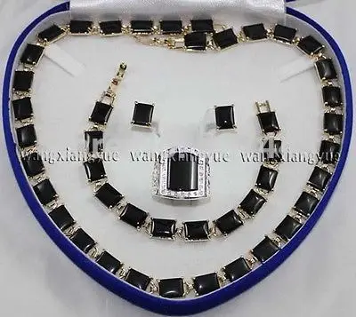 free shipping>>> FY&DR5685 Wholesale Black Rich Agate Link Bracelet/ Earrings /Ring / Necklace Jewelry Set (A0425)
free shipping>>> FY&DR5685 Wholesale Black Rich Agate Link Bracelet/ Earrings /Ring / Necklace Jewelry Set (A0425)