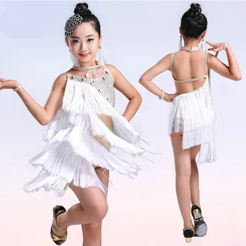 Professional Latin Dance Dress for Girls Ballroom Dancing Dresses Sequin Fringe Salsa Spandex Tassel Child Kid Children 2020
Professional Latin Dance Dress for Girls Ballroom Dancing Dresses Sequin Fringe Salsa Spandex Tassel Child Kid Children 2020