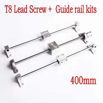 3D printer Guide rail parts -T8 Lead Screw 400mm + Optical axis 400mm+KP08 bearing bracket + screw nut housing mounting bracket
3D printer Guide rail parts -T8 Lead Screw 400mm + Optical axis 400mm+KP08 bearing bracket + screw nut housing mounting bracket