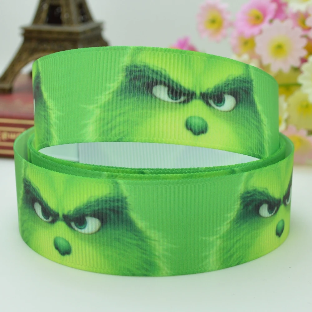 DUWES 7/8" 22mm 2 5 10 50 Yards grinch stole christmas Printed grosgrain ribbon hair bow DIY handmade Retail
DUWES 7/8" 22mm 2 5 10 50 Yards grinch stole christmas Printed grosgrain ribbon hair bow DIY handmade Retail