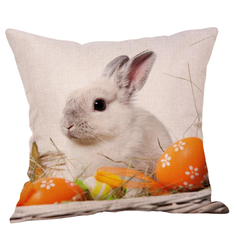 Happy Easter Cute Smiling Bunny Rabbit Color Eggs Home Cotton Linen Throw Pillow Case Personalized Cushion Cover Animal fronha
Happy Easter Cute Smiling Bunny Rabbit Color Eggs Home Cotton Linen Throw Pillow Case Personalized Cushion Cover Animal fronha