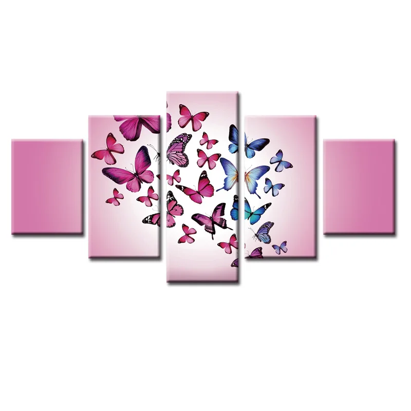 5 Panel Modern Butterfly series Printed Poster series Painting Picture Canvas Art Painting for Living Room
5 Panel Modern Butterfly series Printed Poster series Painting Picture Canvas Art Painting for Living Room