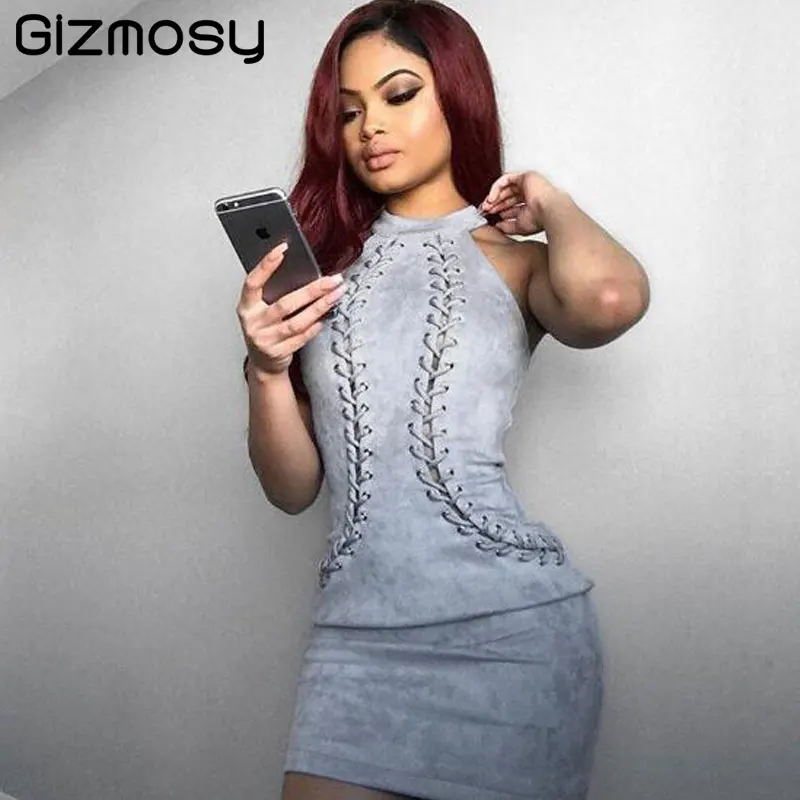 Suede Women Dress 2019 Spring Female sexy Bodycon new year party Dresses bandage dress Sleeveless off shoulder BN6390
Suede Women Dress 2019 Spring Female sexy Bodycon new year party Dresses bandage dress Sleeveless off shoulder BN6390