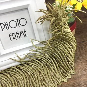 2yard 13.8cm Gold Embroidered Lace Trim Applique Embroidery Water Grass Dentelle Lace Ribbon Sewing Accessories Encaje TR0021
2yard 13.8cm Gold Embroidered Lace Trim Applique Embroidery Water Grass Dentelle Lace Ribbon Sewing Accessories Encaje TR0021