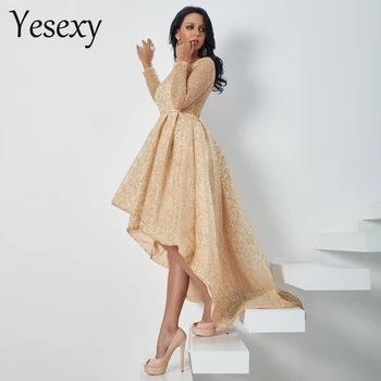 

Yesexy 2020 Women Sexy O Neck Long Sleeve Glitter Dresses Female Evening Party Maxi Elegant Dress Vestdios VR18495