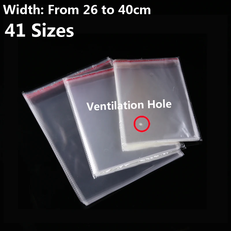 Bags Transparent Cellophane Self Adhesive 3.5/"x8/" OPP Resealable Cello 100-PCS