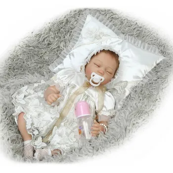 22inch 55cm new design reborn baby doll lovely close eye baby doll silicone vinyl soft real touch Christmas gifts
22inch 55cm new design reborn baby doll lovely close eye baby doll silicone vinyl soft real touch Christmas gifts