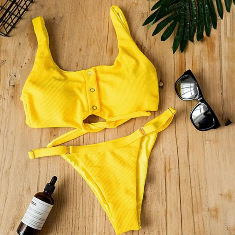 Bikini 2019 Sexy Thong Bandage Plain Bikini Set Swimwear Stretch Bodycon Push Up Padded Brazilian Women
Bikini 2019 Sexy Thong Bandage Plain Bikini Set Swimwear Stretch Bodycon Push Up Padded Brazilian Women
