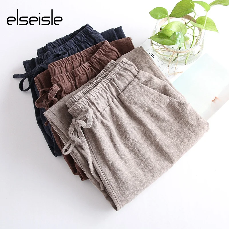 elseisle Wide Leg Pants Capri Women 2017 New Casual Female Linen Harem Pants Khaki Blue Korean Style Loose Trousers Women Pant
elseisle Wide Leg Pants Capri Women 2017 New Casual Female Linen Harem Pants Khaki Blue Korean Style Loose Trousers Women Pant