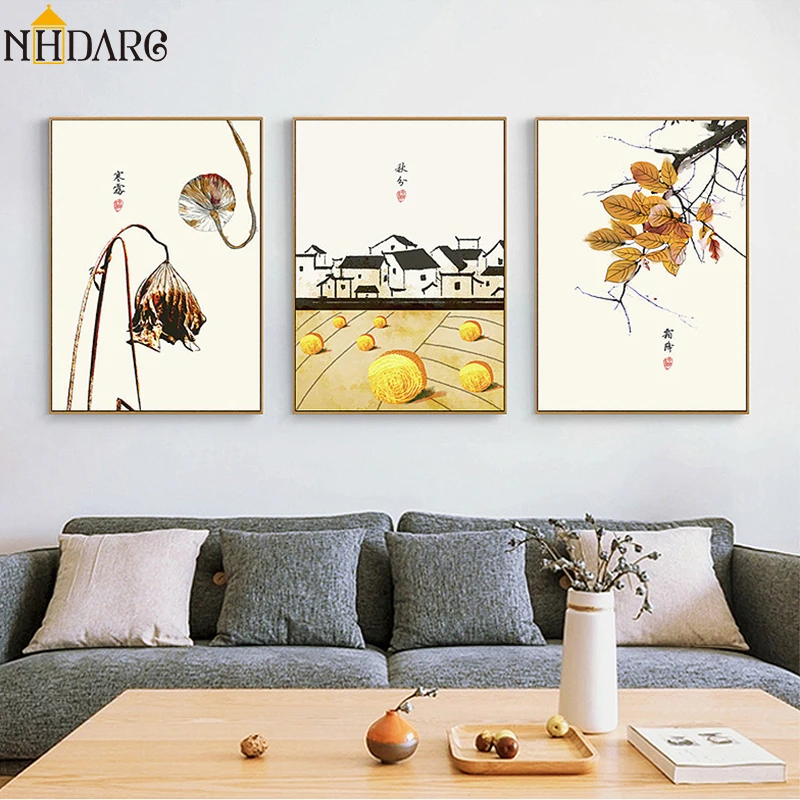 Modern New Chinese Solar Term Scenery Art Posters and Prints Canvas Painting Wall Pictures for Living Room Home Decor
Modern New Chinese Solar Term Scenery Art Posters and Prints Canvas Painting Wall Pictures for Living Room Home Decor