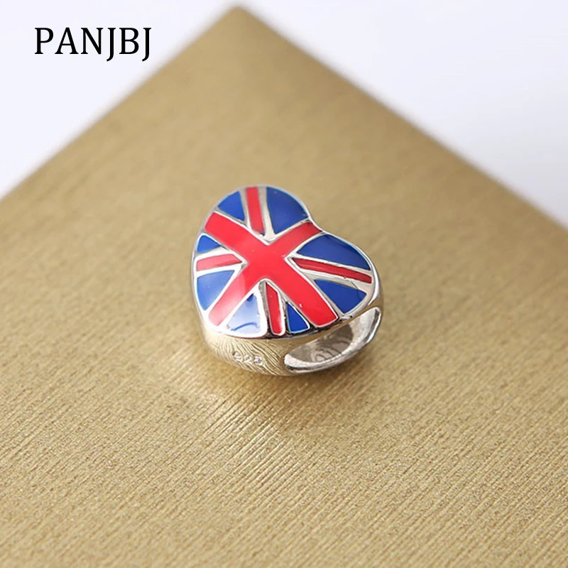 New 100% 925 Sterling Silver Bead Charm Great Britain UK Flag Heart Beads Enamel Charms Fit Pandora Bracelets Women Diy Jewelry
New 100% 925 Sterling Silver Bead Charm Great Britain UK Flag Heart Beads Enamel Charms Fit Pandora Bracelets Women Diy Jewelry
