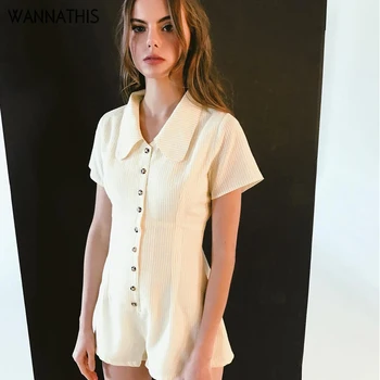 WannaThis Summer Sweete Short Sleeve Playsuit Striped Button Casual Comfortable Turn Down Collor Women Female Clothing 2019 New
WannaThis Summer Sweete Short Sleeve Playsuit Striped Button Casual Comfortable Turn Down Collor Women Female Clothing 2019 New